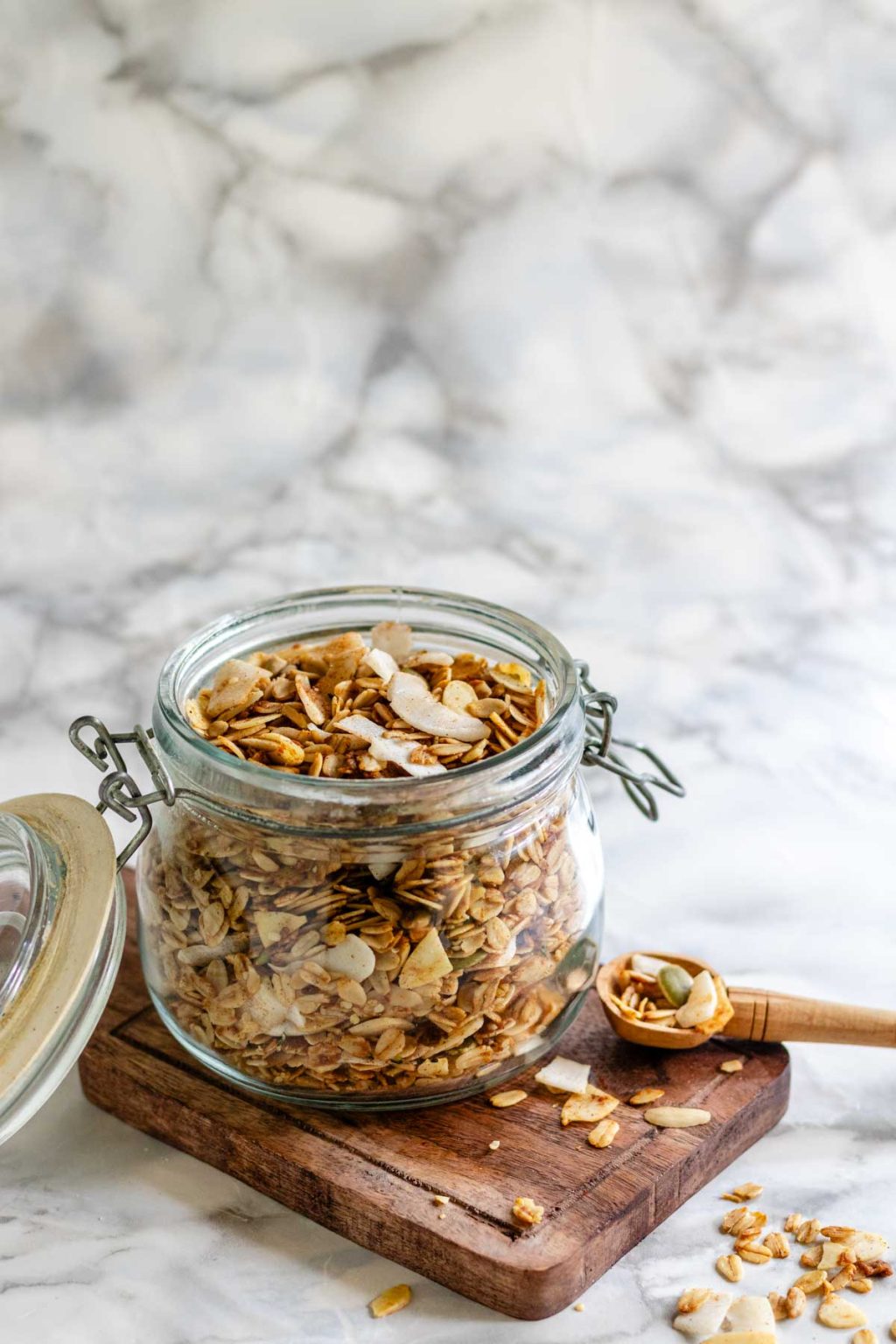 Skillet Granola with Coconut and Seeds My Plant Based Bowl