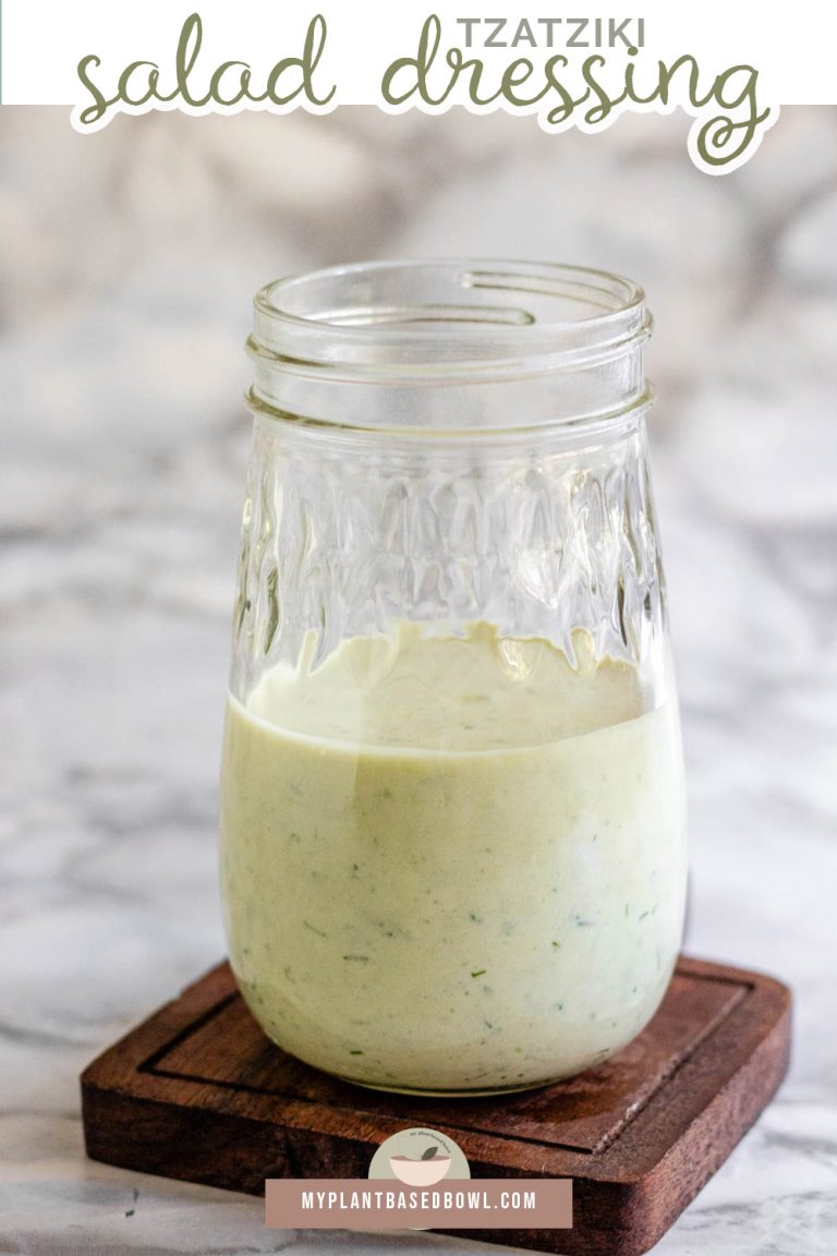 Easy Homemade Greek Tzatziki Salad Dressing Recipe My Plant Based Bowl